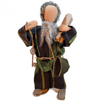 Paulus mit Schlüssel und Schriftrolle - ohne Daumen - sofort verfügbar